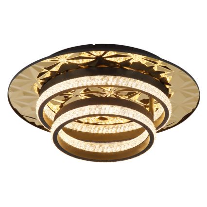Globo - LED Griestu lampa LED/24W/230V 3000K 40x50,5 cm melna/zelta