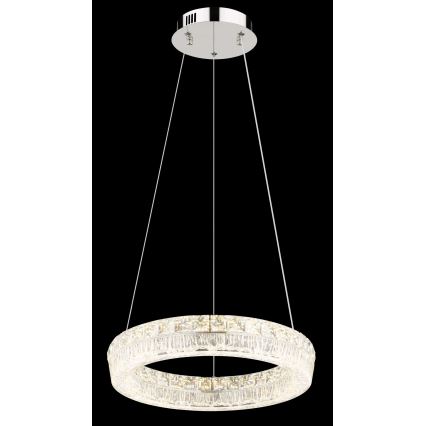 Globo - aptumšojama LED lustra uz vada LED/24W/230V 2700-6000K caurspīdīga + ar tālvadību