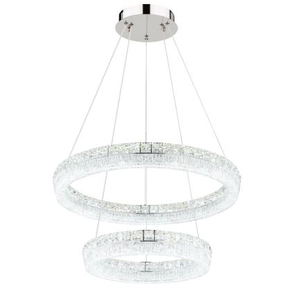 Globo - LED regulējama pakaramā lampa ar vadu LED/60W/230V 2700-6000K caurspīdīga + ar tālvadību