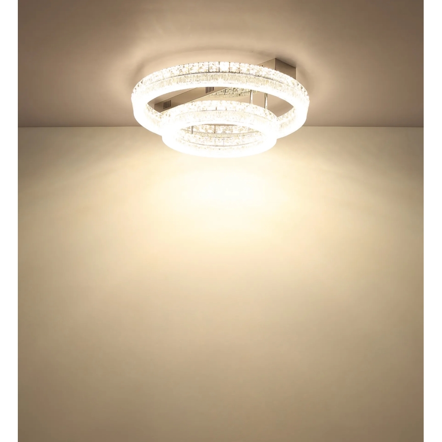 Globo - LED aptumšojams griestu gaismeklis LED/60W/230V 2700-6000K caurspīdīgs + tālvadības pults