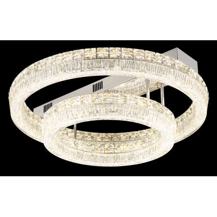 Globo - LED aptumšojams griestu gaismeklis LED/60W/230V 2700-6000K caurspīdīgs + tālvadības pults