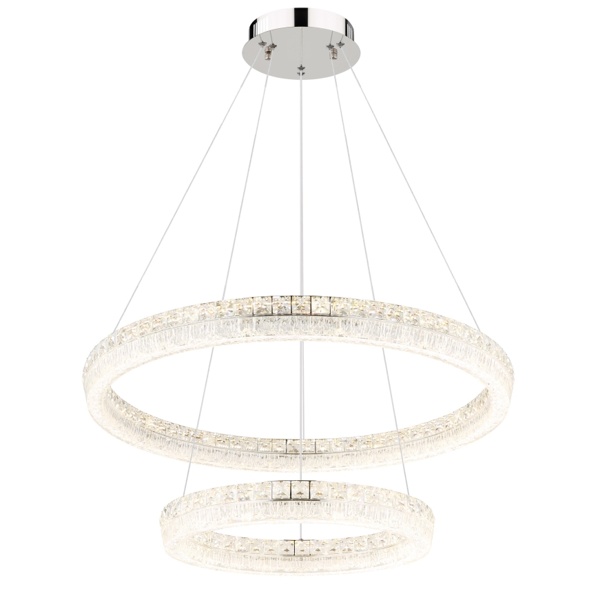 Globo - dimmējama LED lustra uz kabeļa LED/72W/230V 2700-6000K caurspīdīga + ar tālvadības pulti