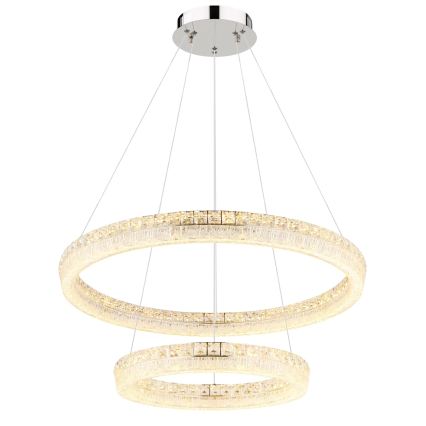 Globo - dimmējama LED lustra uz kabeļa LED/72W/230V 2700-6000K caurspīdīga + ar tālvadības pulti