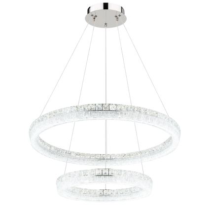 Globo - dimmējama LED lustra uz kabeļa LED/72W/230V 2700-6000K caurspīdīga + ar tālvadības pulti