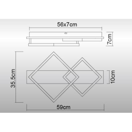 Globo - LED Griestu lampa LED/24W/230V 3000K