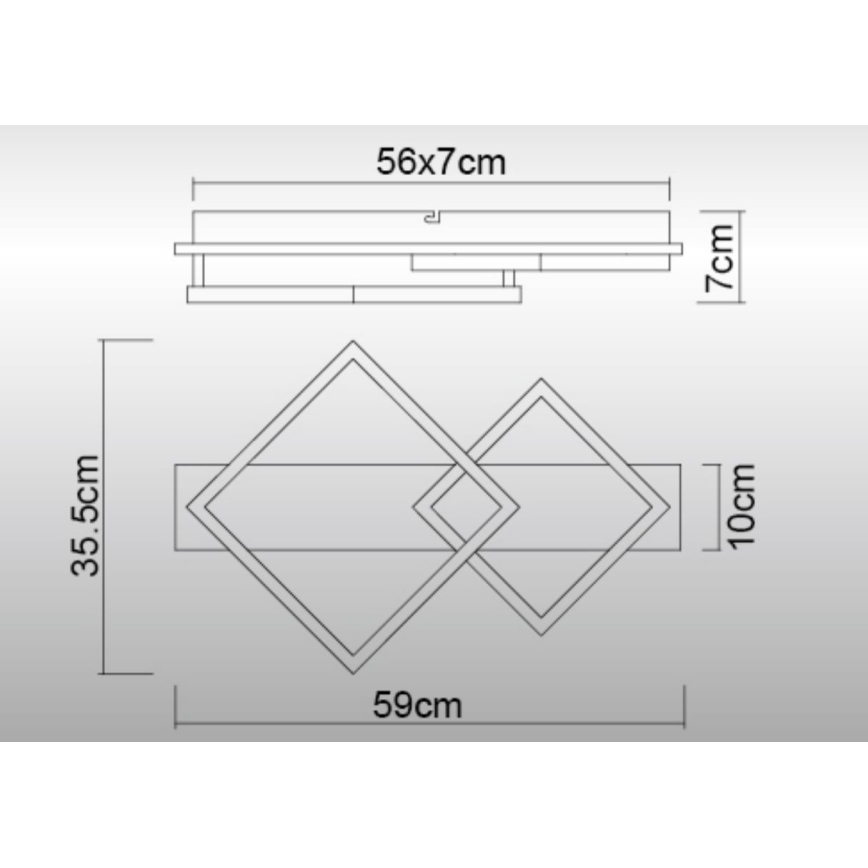 Globo - LED Griestu lampa LED/24W/230V 3000K