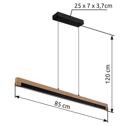 Globo - LED Lustra ar auklu LED/24W/230V