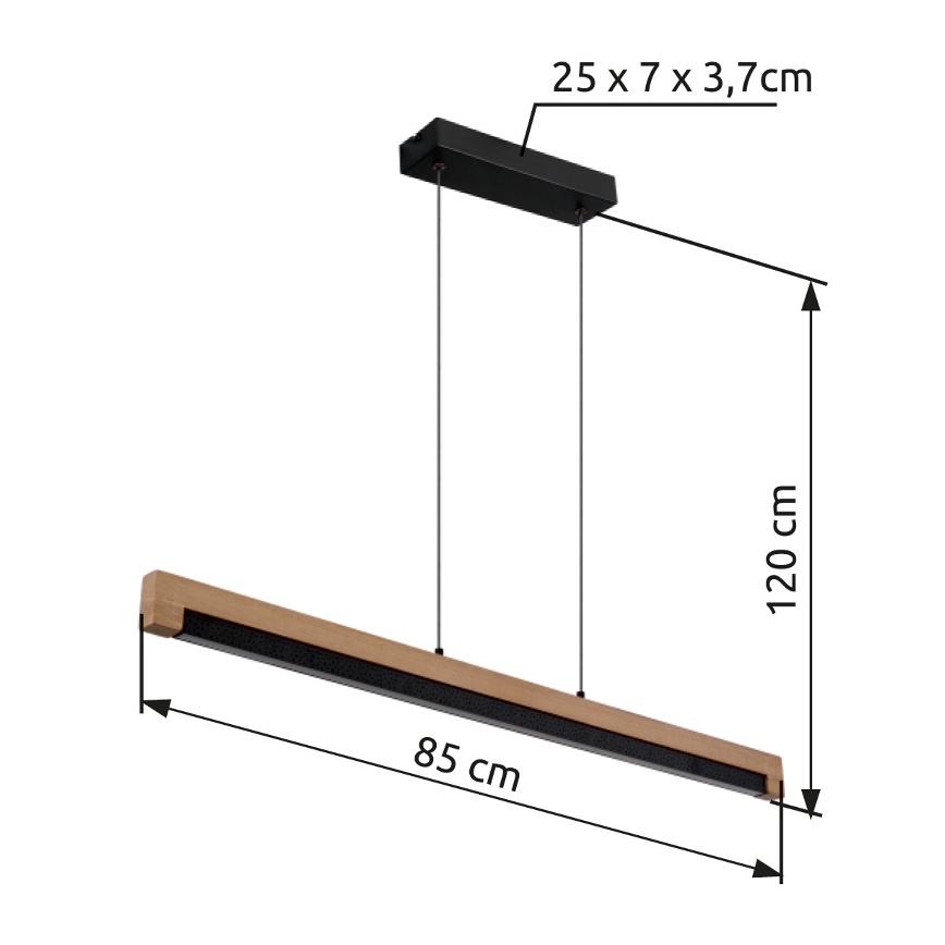 Globo - LED Lustra ar auklu LED/24W/230V