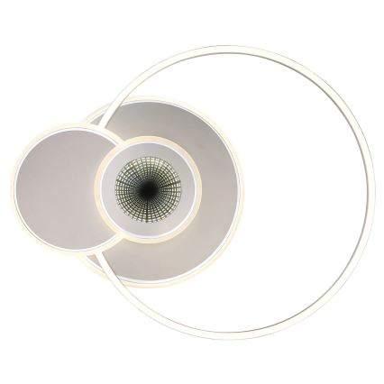 Globo - LED aptumšojams griestu gaismeklis LED/24W/230V 2700-6000K sudraba + tālvadības pults