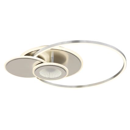 Globo - LED aptumšojams griestu gaismeklis LED/24W/230V 2700-6000K sudraba + tālvadības pults