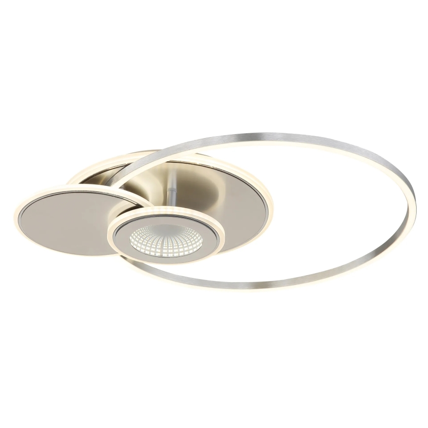Globo - LED aptumšojams griestu gaismeklis LED/24W/230V 2700-6000K sudraba + tālvadības pults