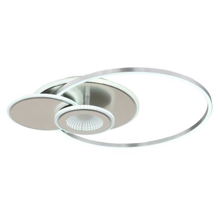 Globo - LED aptumšojams griestu gaismeklis LED/24W/230V 2700-6000K sudraba + tālvadības pults