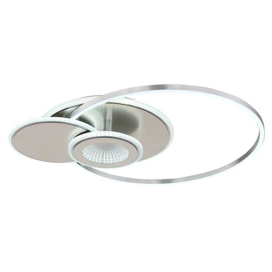 Globo - LED aptumšojams griestu gaismeklis LED/24W/230V 2700-6000K sudraba + tālvadības pults