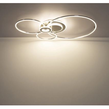 Globo - LED regulējama griestu lampa LED/36W/230V 2700-6000K sudraba + tālvadības pults