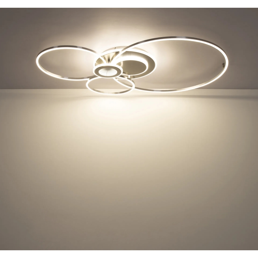 Globo - LED regulējama griestu lampa LED/36W/230V 2700-6000K sudraba + tālvadības pults