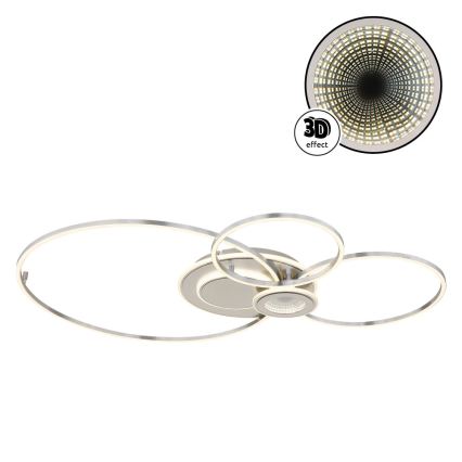 Globo - LED regulējama griestu lampa LED/36W/230V 2700-6000K sudraba + tālvadības pults