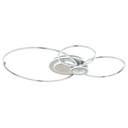 Globo - LED regulējama griestu lampa LED/36W/230V 2700-6000K sudraba + tālvadības pults