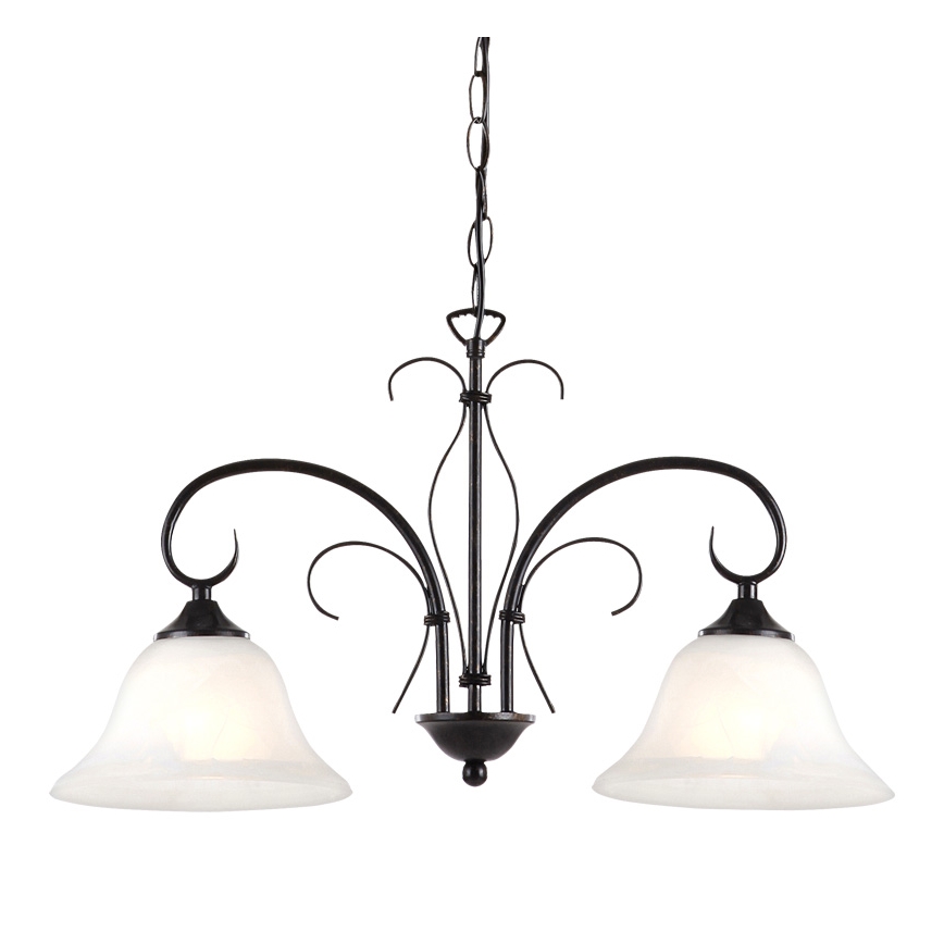 Globo - Lustra ar ķēdi 2xE27/60W/230V