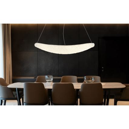 Globo - LED regulējama lustra uz troses LED/40W/230V 2700-6000K spīdīgs hroms + tālvadība