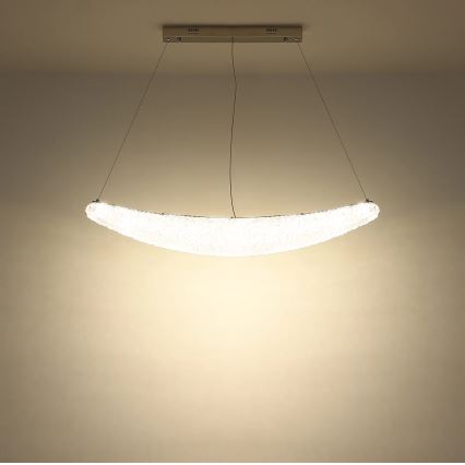 Globo - LED regulējama lustra uz troses LED/40W/230V 2700-6000K spīdīgs hroms + tālvadība