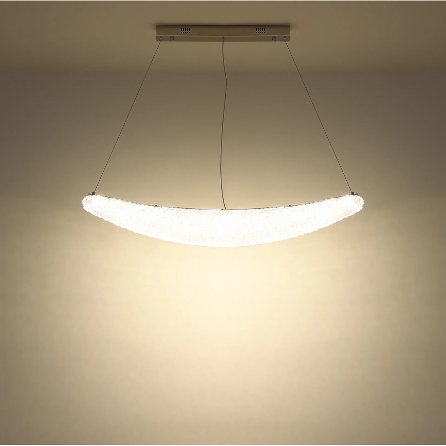 Globo - LED regulējama lustra uz troses LED/40W/230V 2700-6000K spīdīgs hroms + tālvadība