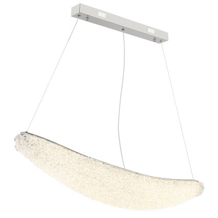 Globo - LED regulējama lustra uz troses LED/40W/230V 2700-6000K spīdīgs hroms + tālvadība
