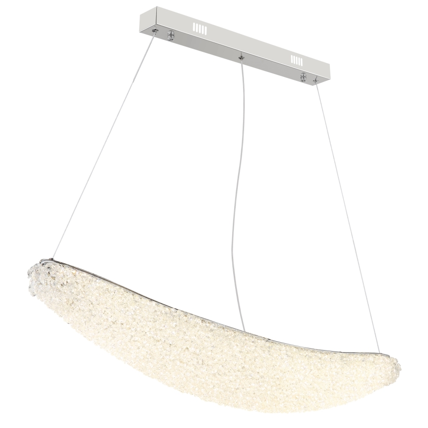 Globo - LED regulējama lustra uz troses LED/40W/230V 2700-6000K spīdīgs hroms + tālvadība