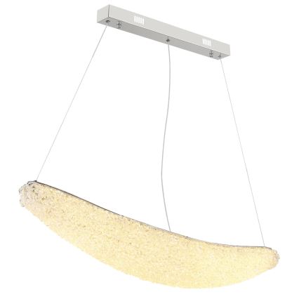 Globo - LED regulējama lustra uz troses LED/40W/230V 2700-6000K spīdīgs hroms + tālvadība