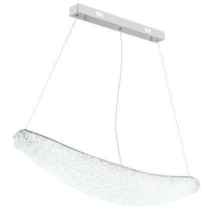 Globo - LED regulējama lustra uz troses LED/40W/230V 2700-6000K spīdīgs hroms + tālvadība