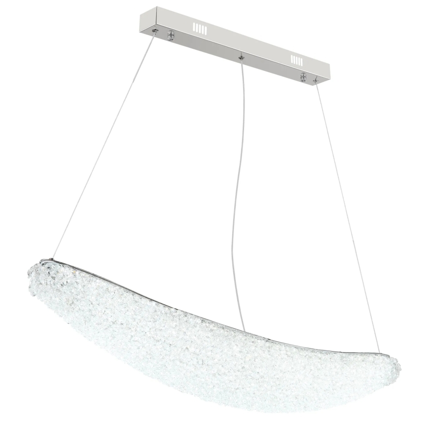 Globo - LED regulējama lustra uz troses LED/40W/230V 2700-6000K spīdīgs hroms + tālvadība