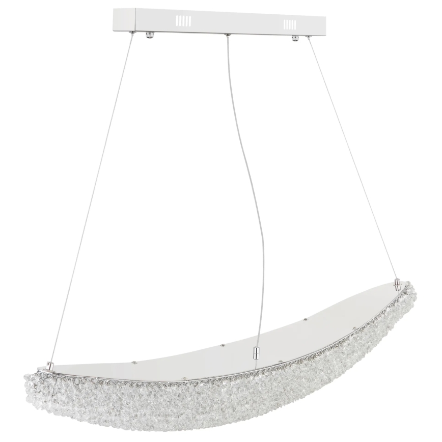 Globo - LED regulējama lustra uz troses LED/40W/230V 2700-6000K spīdīgs hroms + tālvadība