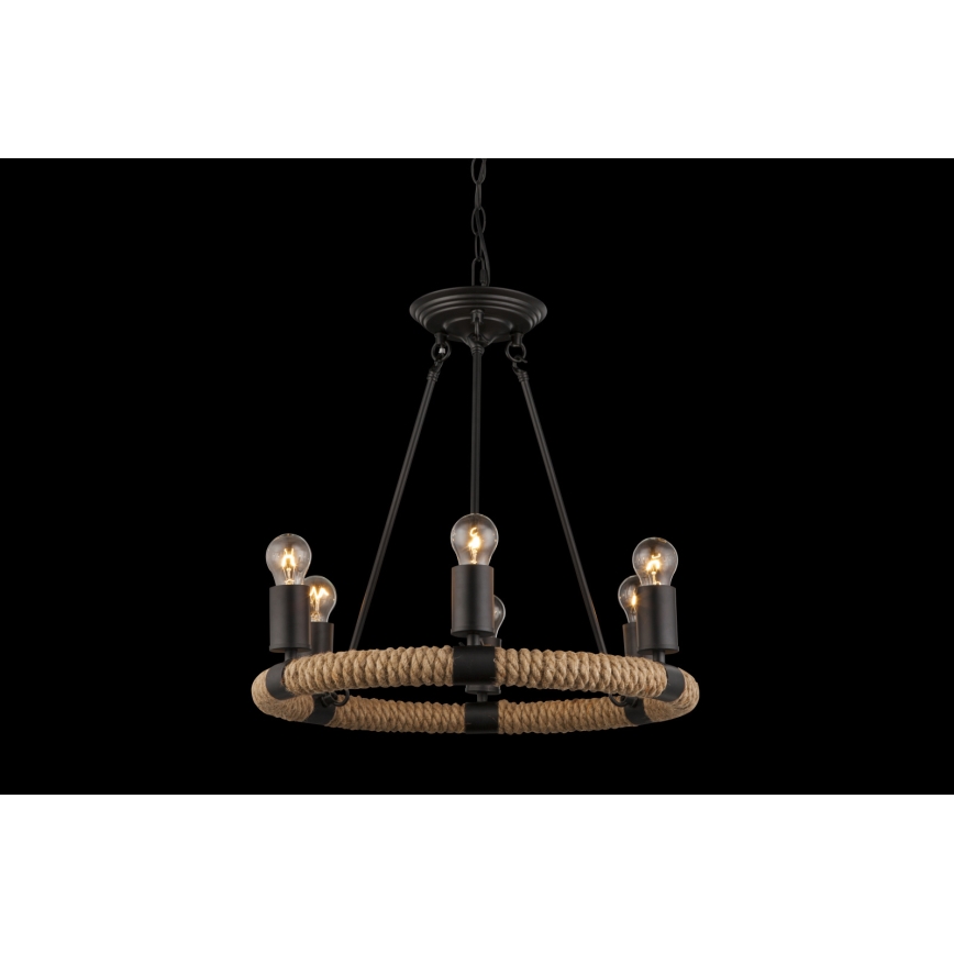 Globo - Lustra ar ķēdi 6xE27/40W/230V
