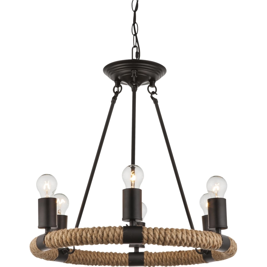 Globo - Lustra ar ķēdi 6xE27/40W/230V
