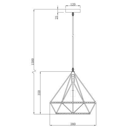 Globo - Lustra ar auklu 1xE27/60W/230V