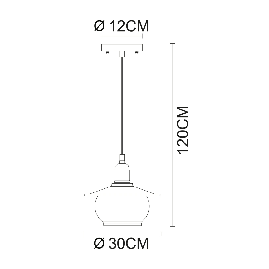 Globo - Piekarams gaismeklis 1xE27/60W/230V