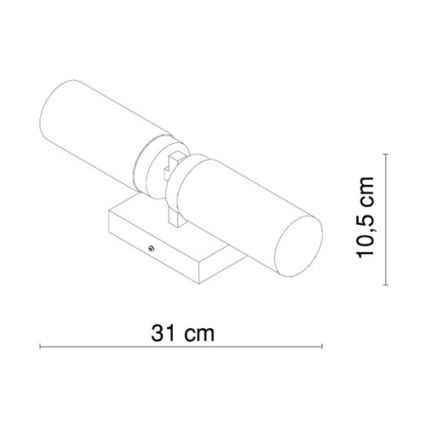 Globo - Vannas istabas sienas lampa 2xE14/40W/230V IP44