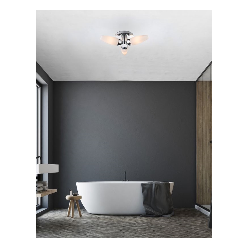 Globo - Ceiling vannas istaba lampa 3xE14/20W/230V IP44