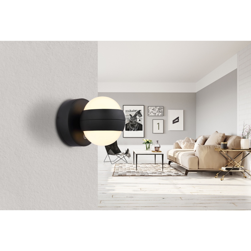 Globo - LED regulējams uzlādes pieskāriena sienas gaismeklis LED/1,4W/5V 1800 mAh melns