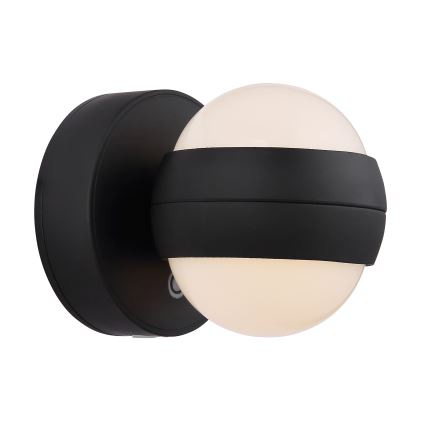 Globo - LED regulējams uzlādes pieskāriena sienas gaismeklis LED/1,4W/5V 1800 mAh melns