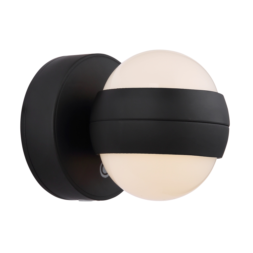 Globo - LED regulējams uzlādes pieskāriena sienas gaismeklis LED/1,4W/5V 1800 mAh melns
