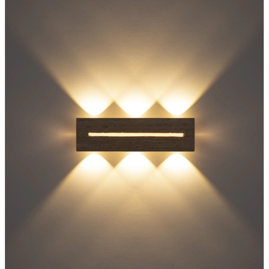 Globo - LED sienas gaismeklis LED/17W/230V 3000K 40 cm travertīns