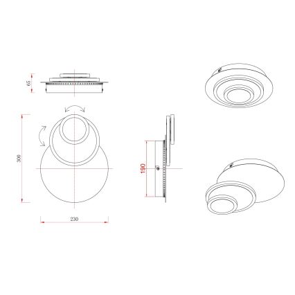 Globo - LED griestu gaismeklis LED/20W/230V 3000K
