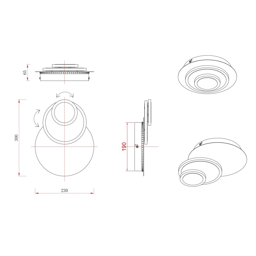 Globo - LED griestu gaismeklis LED/20W/230V 3000K