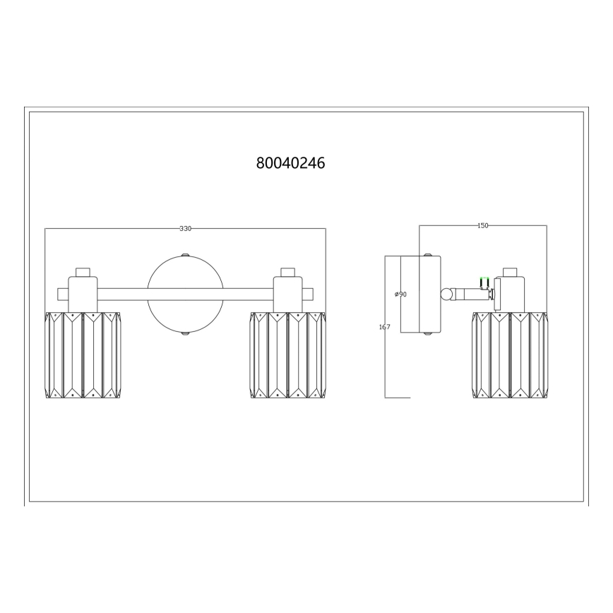 Globo - Starmetis 2xE14/40W/230V