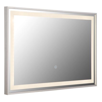 Globo - LED Aptumšojams sienas spogulis ar fona apgaismojumu LED/10W/230V 2700/4000/6500K 60x40 cm