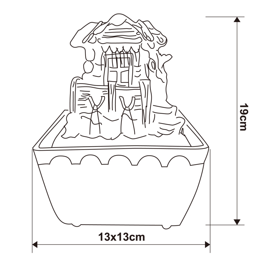 Globo - LED RGB Dekoratīva strūklaka LED/0,13W/230V
