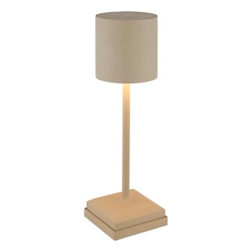Globo - ar pieskārienu regulējama uzlādējamā LED galda lampa LED/1,5W/5V 2200 mAh bēša