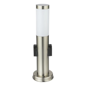 Globo - Āra lampa ar 2 kontaktligzdām 1xE27/23W/230V IP44