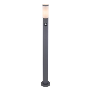 Globo - Āra lampa ar sensoru 1xE27/15W/230V IP44 110 cm antracīta