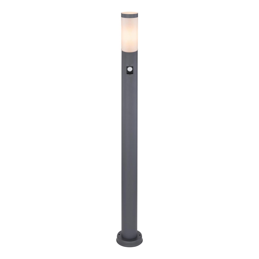 Globo - Āra lampa ar sensoru 1xE27/15W/230V IP44 110 cm antracīta